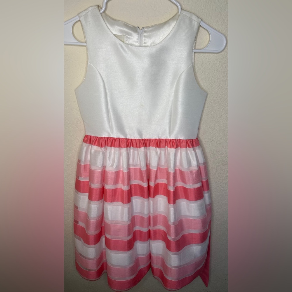 White And Pink Dress Size 14 American Princess
